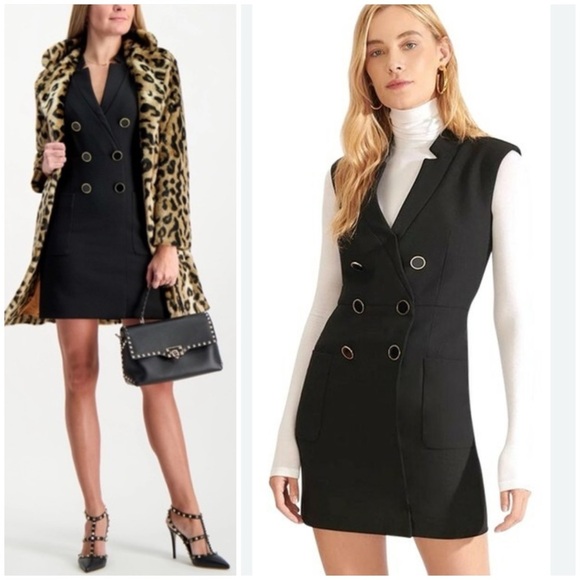 Veronica Beard Doreen Suit Black Mini Dress SZ US 4 - Picture 1 of 8